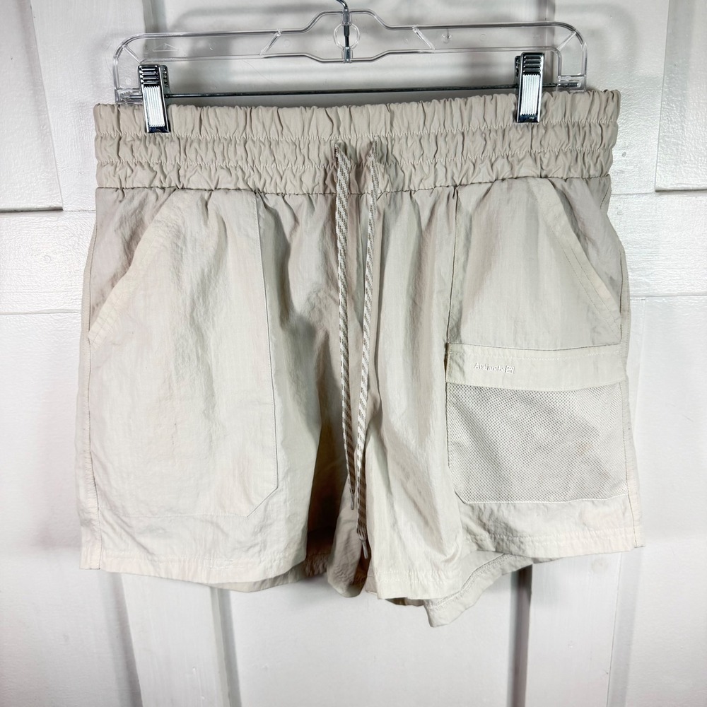 Avalanche Outdoor Supply Co Women's Hiking Shorts Beige Nylon Smocked Waist L